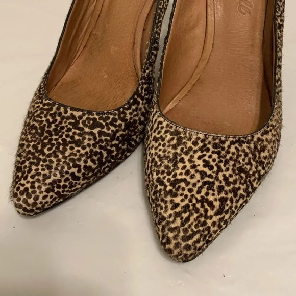 MADEWELL Two-Tone Leopard Speckle Print Stiletto Heels - Picture 6 of 9